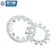 Guwanji Carbon Steel Galvanized Internal Teeth Lock Washer GB861.1 Galvanized Internal and External Serrated Anti-Loose Metal Backstop Washer External Teeth M4 (1000 pieces)