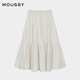 
Moussy 2025 spring new product literary pastoral style big sling skirt long skirt women 028ISA31-3261 013 Ivory color equal size
