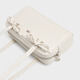 
CHARLES/KEITH25 autumn new product bow long shoulder strap underarm bag pillow bag Chinese Valentine's gift SL2-20681234 Daisy Chalk pink white M
