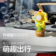 翎喏遥控向日葵车载泡泡机七色花网红汽车尾部外部装饰挂件吹泡泡玩具 遥控【100米带底座+纳米贴】1203