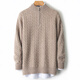 Nouveau pull d'automne et hiver en cachemire pur pour la demi-col roulée de col roulé à col roulé pour les affaires Pull à tricot décontracté Camel L