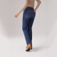 Levi's Winter Warm Series Women's 724 High Waist Slim Straight American Vintage Fashion Jeans Medium Blue 27 (28)