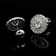 Nosskiss Transparent Crystal Cufflink Diamond Craft Light Luxury Men's Shirt Chandle Bouton Gift Gift Downing Gift Gift Tous les étoiles
