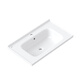 Wenyijia Salle de bain Basin en céramique intégrée Évier de salle de bain lavabo de salle de bain Single Bower Wash Basin bassin bassin bassin bassin GP-11150 Basin d'armoire (y compris les accessoires de drainage des robinets)