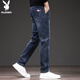Playboy (PLAYBOY) jeans men's pants men's autumn and winter casual pants men's straight slim high-end trousers