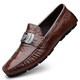 
Yunyouli (yunyouli) live broadcast of crocodile pattern beans shoes lazy driving shoes British casual men's leather shoes imitation leather 15888 black 38