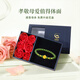 China Gold (China Gold) Lotus Gold Armband für Frauen 999 Vollgold Transport Perlenarmband für Geburtstagsgeschenk für Freundin Frau und Mutter Full Golden Lotus Cedony Armband + Liebesgeschenkbox