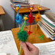 Versión coreana de Kyodo Cartoon animal con pluma con forma de plush pájaro regalo de regalo de pelota con avestructo plano de balancín de avenzo creativo de avenzo [5 piezas] Estilo aleatorio
