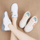 Zhedun (Zhedun) Frauenschuhe für Sommer Neue Vielseitige Modesport-Frauen-Freizeitschuhe Ins Koreanische Version Leicht nicht rutschloser Flacharzt mit kleinen weißen Frauenschuhen NM-Q687 Gray 39