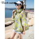Tachimis Touch Miss High-End Fashion Simple Sun Shrotect Одежда для женщин 2025 Летний новый стиль дышащий рыхлый дизайн с длинными рукавыми рукавами для женщин желтый M 90 до 118 Jin [Jin равняется 0,5 кг]