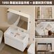 Langxiang deep basin bathroom cabinet ceramic integrated basin custom-made 19 large-mouth basin wash basin wash basin cabinet combination 80 1050 hanging cabinet model + 95 slanted ceiling light smart mirror cabinet