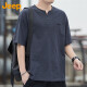 Jeep (Jeep) American Echtes reines Baumwoll Henry Hals kurzärmeliges T-Shirt für Sommer-Herren-Solid-Farbe Lose Sport und lässige Top-Halbhülle Khaki Thin Style [offizieller authentischer] XL empfohlen 140-160jin [Jin gleich 0,5 kg]