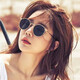 [Same style of Liu Renna] Women's sunglasses 2025 new retro round metal small frame sunscreen sunglasses 826 silver frame gray sheet [glass box + mirror cloth]