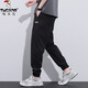 Pantalones informales delgados de seda de pájaros carpinteros para hombres en verano pantalones de harén de pie fríos y transpirables para hombres pantalones de sueño de tiempo deportivo suelto 5985 Light caki delgado M [sugerido 90-110jin [Jin iguala 0.5 kg] desgaste]
