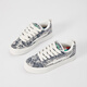 Lightning x Storm Picasso Paintings Créé conjointement par Lightning Men and Women's Shoes Revenge Storm Little Pread Pain Chaussures Saute Couple Skateboard Chaussures LS-699 Starry Sky Blue 42