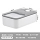 Huili stainless steel rice bucket rectangular rice bucket insect-proof and moisture-proof sealed household kitchen 20 Jin Jin equal to 0.5 kg rice cylinder with lid push-pull type high-grade gray 10 Jin Jin equal to 0.5 kg (free l measuring cup)