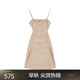 Jnby/Jiangnan Buyi Frühlings- und Sommer -Frauenkleidung Schlinge Kleid Einfacher Pendler ärmellose Taillenrock 5o6g14420 674/mittelgraues Pulver s