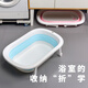 Special bathtub for small dogs, lying pad, suspension pad, anti-choking water Bichon Teddy bathtub, folding small dog, dog bath brush