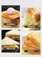 Molde chefmado Aprendizaje de la cocina Toast Toast Herramientas para hornear sándwich de pan de ruise para el molde de tostada de pan de pan comercial KT7029
