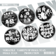 Morgen hat Caodong keine Partygeschenke um die Band Huichun Dan Rock Team Badge Bars Laser Hirse Badge Dekoration Sammlung Ornamente CW693 Glossy-58mm Bars