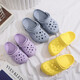 Ailuki Japanische Kinder Anti-Rutschhöhlenschuhe Sommerjungen und Mädchen Innenbad Baotou Sandalen Eva Außenstrand Schuhe lila 32