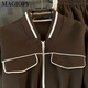 Magiopy International Luxury High-End Brand 2025 Spring New European High-End Leisure Sport Set de dos piezas de estilo de estilo femenino (con Fleece) (100 Jin [Jin iguala 0.5 kg])