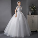 Französisch Licht Hochzeitskleid 2025 Neues Prinzessin Stil eleganter Stil stehender Kragen Frauen Braut Haupthochzeitskleid Wald Super Fairy Summer White M.