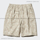 Uniqlo Shorts elásticos elásticos de los hombres/elegantes deportes impresos casuales/pantalones vivos 470729 55 Turquesa M 17080A