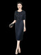 
Gaoguixi mother-in-law wedding dress and evening dress cheongsam Spring small wedding mother can wear dresses for daily weddings Navy blue 9764 Collect and purchase priority delivery M 85Jin[Jin is equal to 0.5 kg]-95Jin[Jin is equal to 0.5 kg]