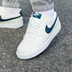 Nike (Nike) Offizielle Webbrettschuhe Herrenschuhe Herbst Einfache Version Air Force One Court Vision Sneakers Weizenfarbe Casual Schuhe HQ4867-101 Segel Weiß/Ortel Deep Sea Blue 40