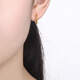 Saturday Blessing Simple Pure Gold 999 Gold Earrings Girls Birthday Gift Price AA090923 One Pair Approximately 1.24g