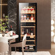 Bai Kailun red wine cabinet air-cooled frost-free electronic temperature-controlled single-door constant temperature wine cabinet first-class energy efficiency office home wine tea cabinet refrigerated refrigerator thin fresh-keeping cabinet freezer fixed frequency丨dual temperature丨red wine tea丨 256L thin