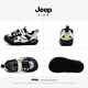 JEEP Jeep boys sandals children's river tracing shoes soft sole wading shoes girls beach shoes ivory white/obsidian black 31