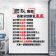 Sanqi Tiger Craft Conference Office Dekoration Inspirierende Slogan -Team Bild Hintergrund Wall Firma Unternehmenskultur 3882 Teamcharakter Big Red + Sea Blue Small