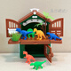 Shantoulin Village Kinderhaus spielen Spielzeug simulierte Kleber Kleber Dinosaurier Haustier Juwely Schultasche Aufbewahrung Schreibtisch Treasure Box Geschenk Spielzeug M9922b Dinosaurierschule Schultasche