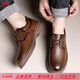 YRC Yierkang en cuir chaussures masculin 2025 Nouvelles chaussures de travail britanniques bas britanniques en cuir authentique en cuir respirant intérieur en cuir en cuir décontracté.