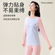 Cat man teenager thermal underwear girl autumn clothes and pants girls suit 100% pure cotton junior and senior high school students base pajamas Purple radish -100% pure cotton suit 165 - Recommended 100-120Jin [Jin equals 0.5 kg]