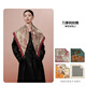 Wanshili double-sided printed silk wool scarf 2025 new style as a birthday gift for mothers and elders, shawl outer wear-Jinyu Hui