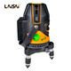 Laise laser infrared level high-precision strong light thin line 12 line green light blue light automatic wall-mounted LSG686SPD green light five-wire single electric + 1.5m tripod