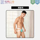 GAY men's gay low-waist stretch thong breathable hollow U convex color matching sexy adult sexy adult underwear Lake Blue S
