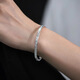 999 Sterling Silber Armband Männer und Frauenmode und vielseitiger Stil Blumen-ähnliches Brokatarmband Plain Silber Armband Geburtstag Geschenk Blume-ähnliche Brokatarmband 15g