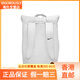NIKE [customized bag] Shanyu Xiaohua Niche cute pattern Fashionable and versatile fabric Backpack Light silver gray