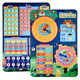 SHANTOULIN Village Children's Kindergarten Calendar Weather Week Week Pasta Libros tranquilos Toys Libro de texto Material de educación temprana Pack My Little Calendar + Classic Tetris