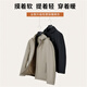 Talented Jacket Men's Autumn and Winter 25 New Graphene Warm Cotton Clothes Removable Hood Windproof Top Solid Color Casual