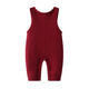 Auro Mesa Autumn and Winter Baby Clothes New Year Red Men and Women Baby Christmas Tree Overalls Knitted Sweater Pants Burgundy 90cm