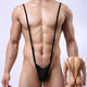 Banfishi men's sexy sexy underwear suspenders sexy suspenders adjustable one-piece thong T pants U convex bag fighter black one size fits all 140-200Jin Jin is equal to about 0.5 kg