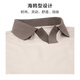 Sr. Bu Sr. Bu Light Business Contrast Lapa 2025 Autumn Pearl Transpirable Hombra delantera Camiseta de manga larga Hombres BT16859 Yami Apricot S __165