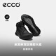 ECCO's 25th autumn and winter new BOA knob grip non-slip high-top mountaineering sneakers Aotu 824344 black 41