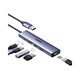 Green Network (Ugreen) CM219 USB3.0 Diversidad Hub Dock de 4 puertos de alta velocidad con puerto de fuente de alimentación 50985 Longitud de alambre de uno a cuatro 0.5 metros (15917)