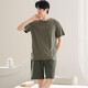 Yadelin Summer Modal à manches courtes pour hommes à manches courtes Mentes Mémure Summer Shorts adolescents Student masculin Home Ysx9719 L